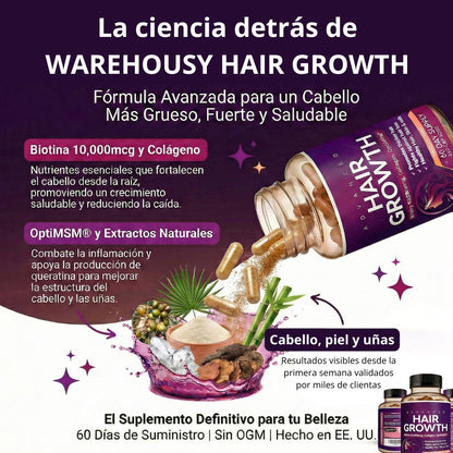 Hair Growth anti-caída efecto desde la 1ª Semana