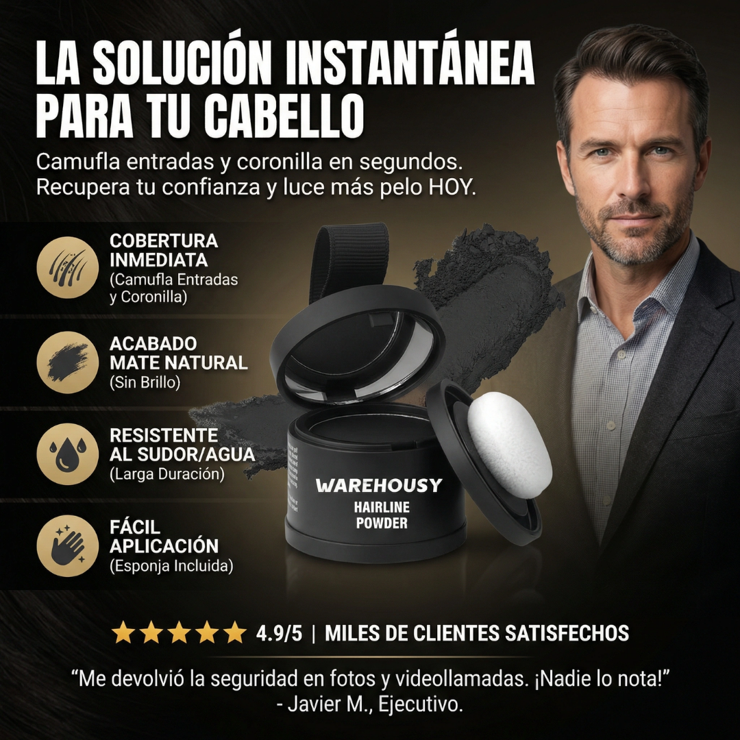 Polvo Corrector Anti-caida Impermeable cobertura al instante