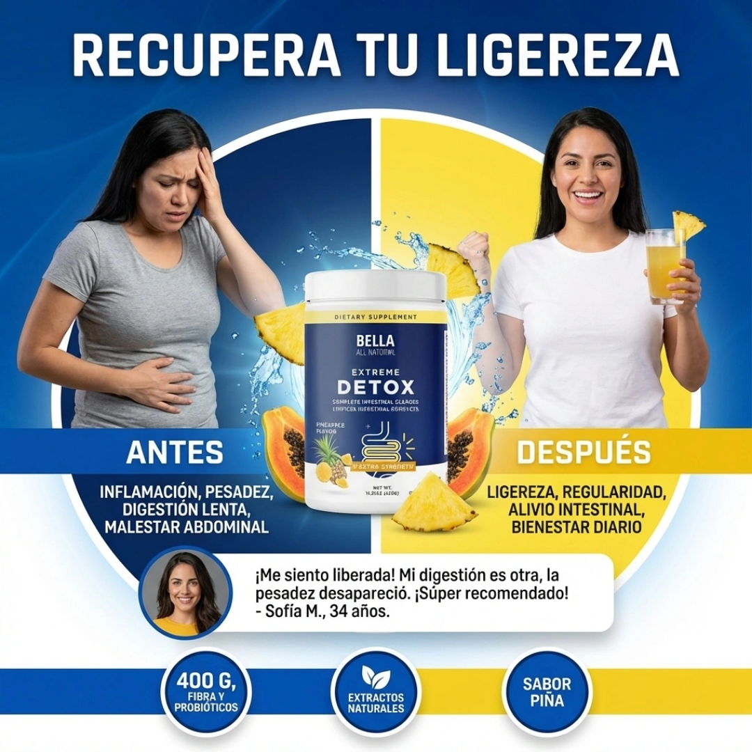 Polvo Detox Instantáneo - Colon Sano en 2 semanas