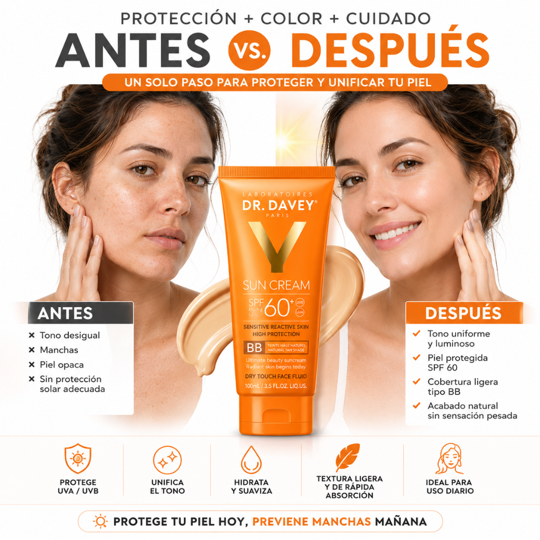 Protector Solar con Maquillaje 60FPS Dr. Davey