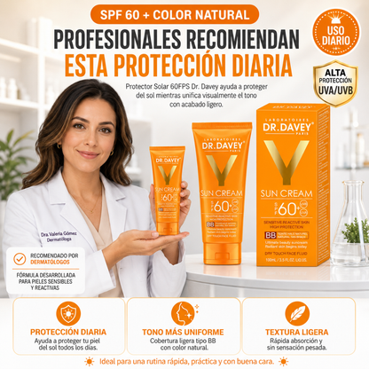 Protector Solar con Maquillaje 60FPS Dr. Davey