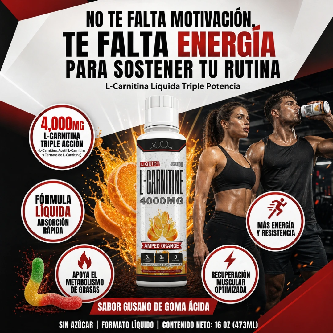 Quemador de Grasa de L-Carnitina Suplemento Líquido
