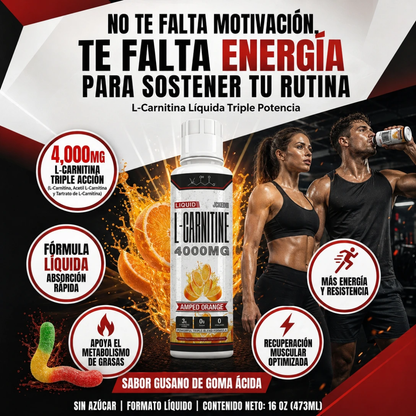 Quemador de Grasa de L-Carnitina Suplemento Líquido