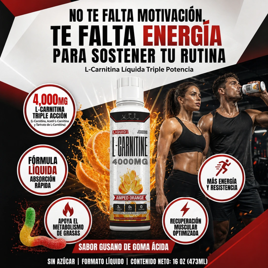 Quemador de Grasa de L-Carnitina Suplemento Líquido