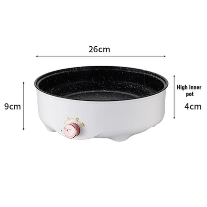 Electric MultiCooker Electric Frying Pan 220V Househould Barbecue Fried Steak Fish Omelette Frying Pan Non-stick Cooking Machine