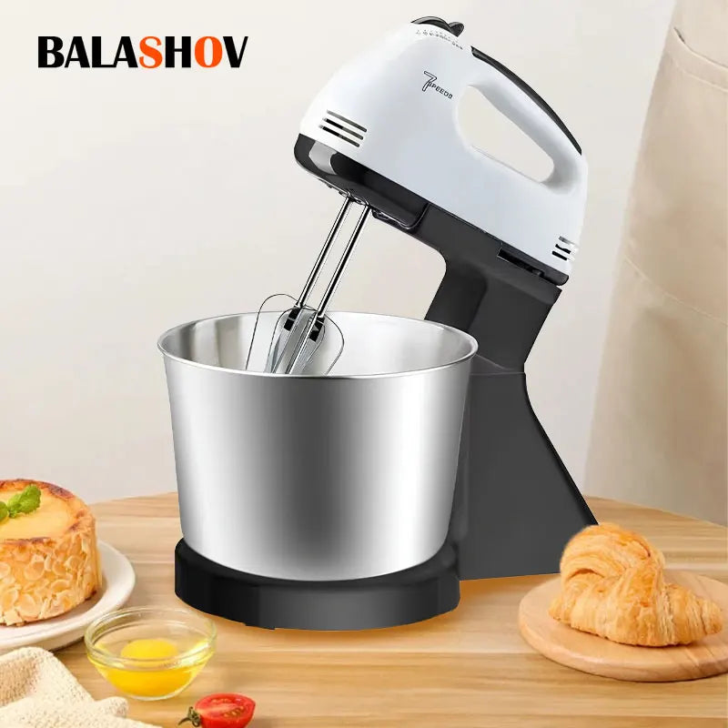 110V/220V Stand Food Mixers Kitchen Electric Food Blender Desktop Egg Whisk Cream Cake Dough Kneader Milk Frother Food Processor