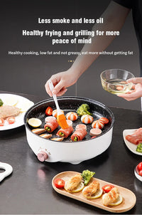 Electric MultiCooker Electric Frying Pan 220V Househould Barbecue Fried Steak Fish Omelette Frying Pan Non-stick Cooking Machine