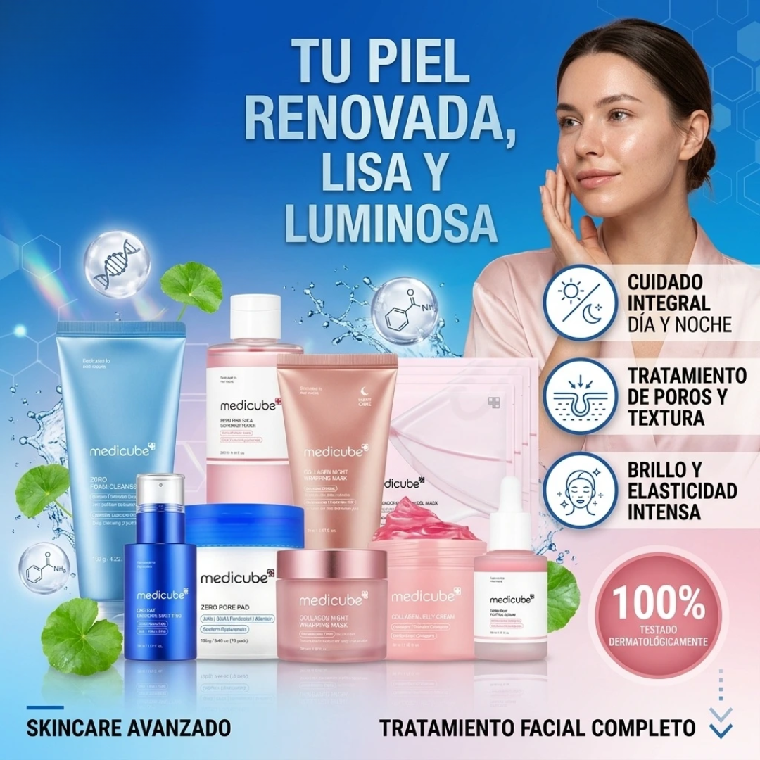 Kit Medicube Rescate Facial Completo x8 productos