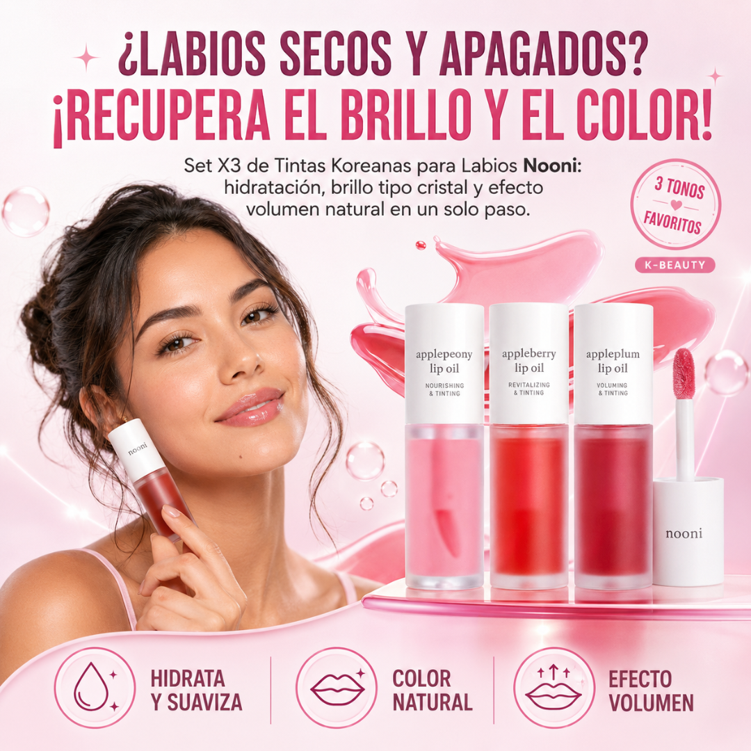 Set X3 de Tintas Koreanas para Labios