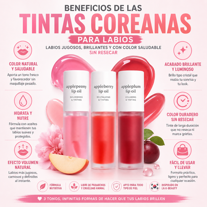 Set X3 de Tintas Koreanas para Labios