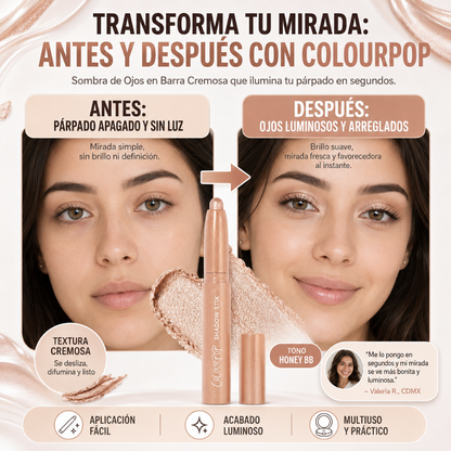 Sombra de Ojos en Barra Cremosa ColourPop