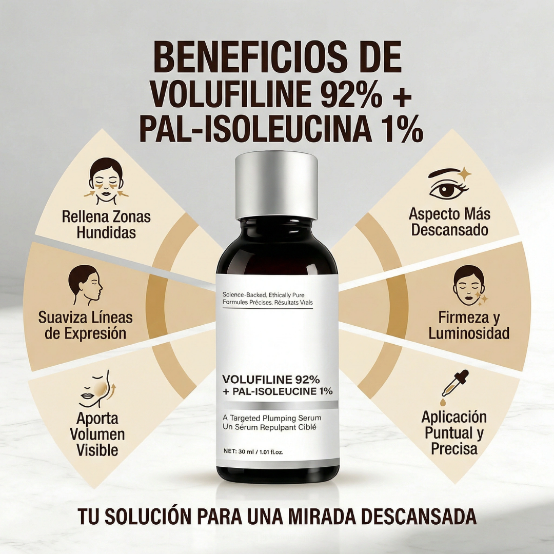 Volufiline 92 % + Pal-lsoleucina 1 % 30 ml - Ilumina y Reafirma Todos los Tipos de Piel