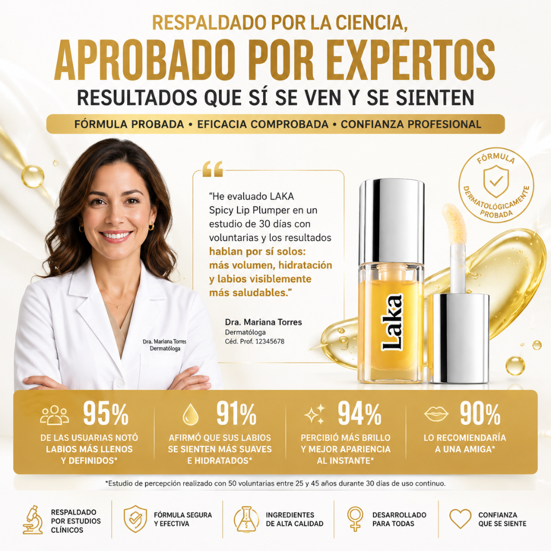 Voluminizador de Labios Laka Brilla e Hidrata