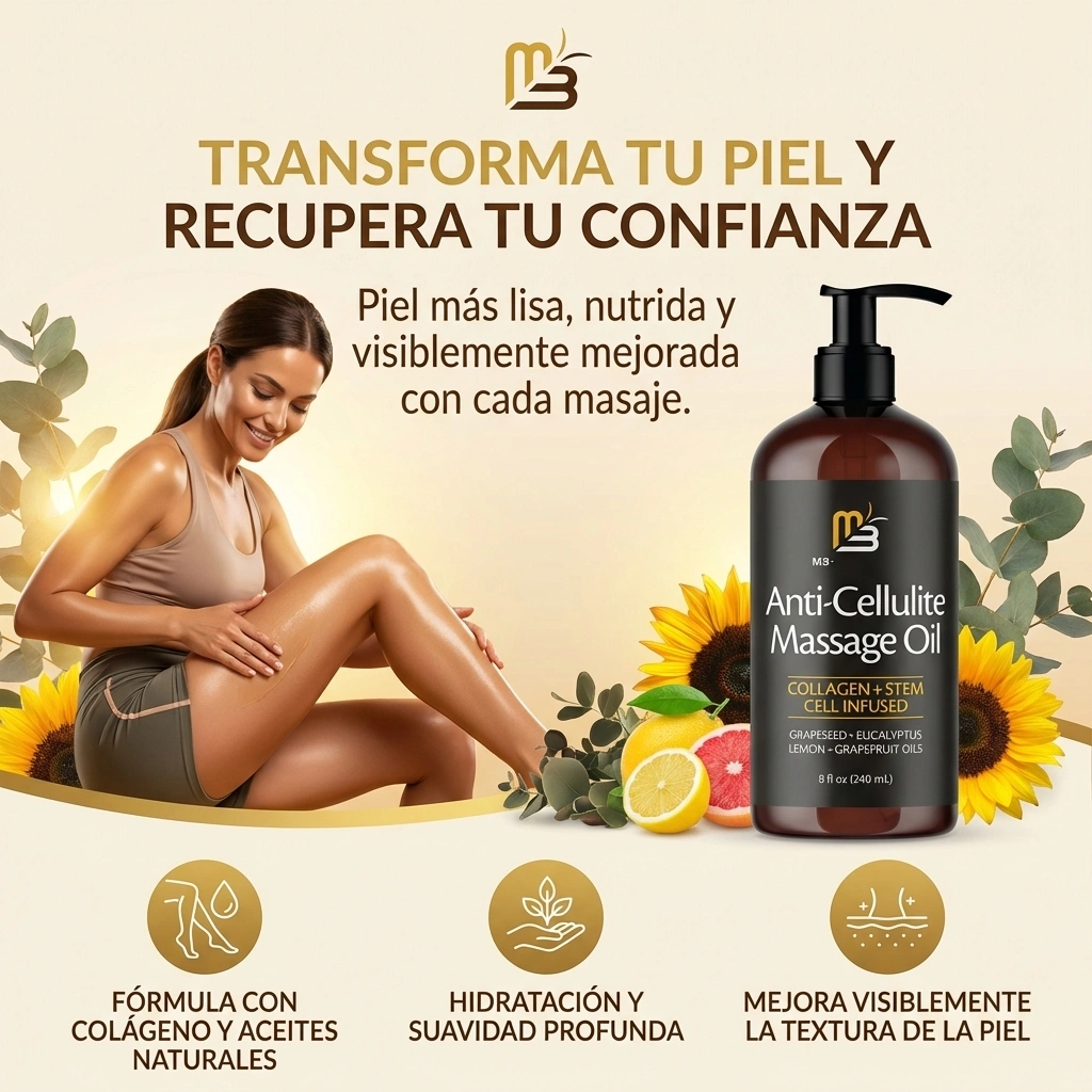 Aceite Anticelulítico con Colágeno y Células Madre