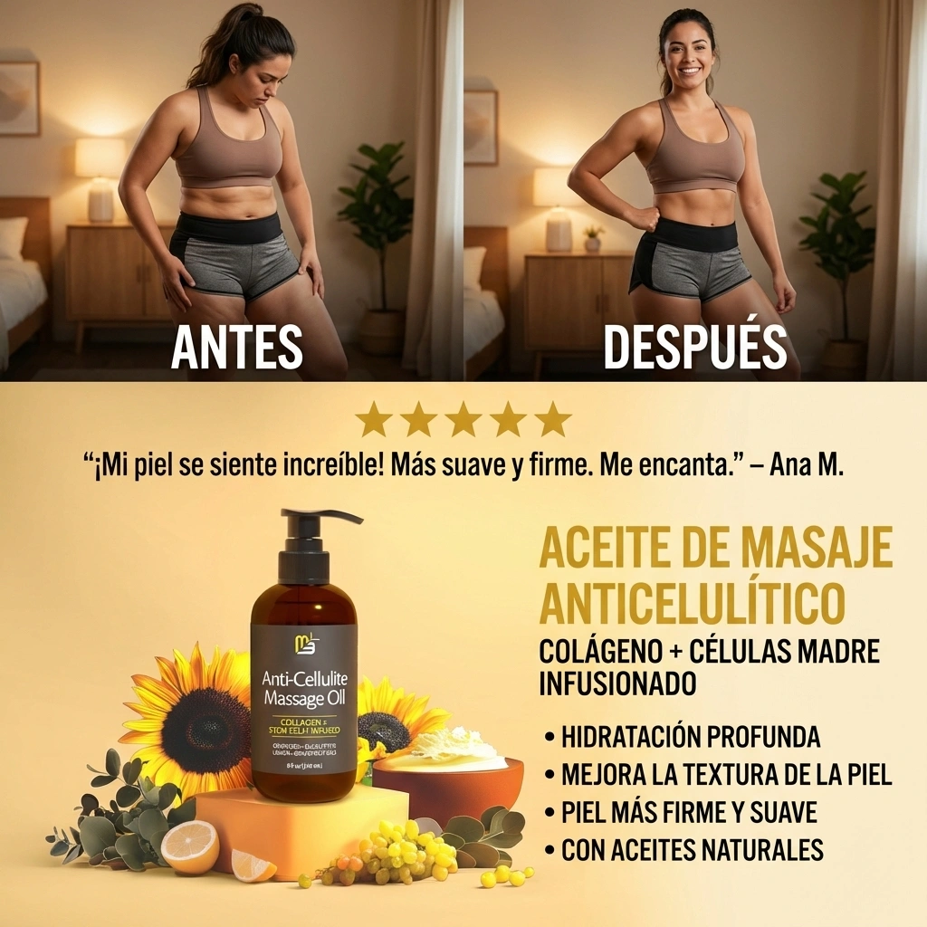 Aceite Anticelulítico con Colágeno y Células Madre