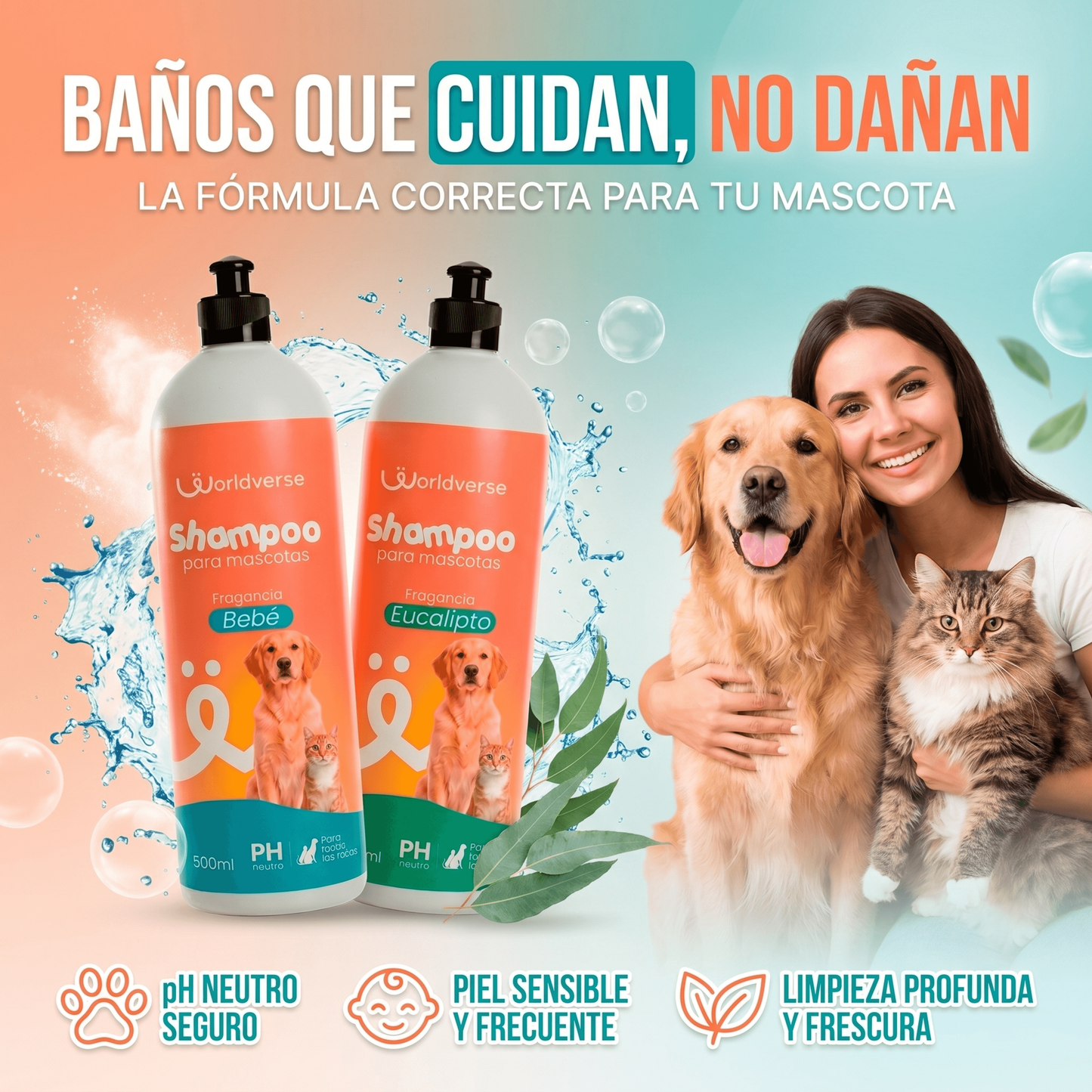 Shampoo Mascotas Worldverse