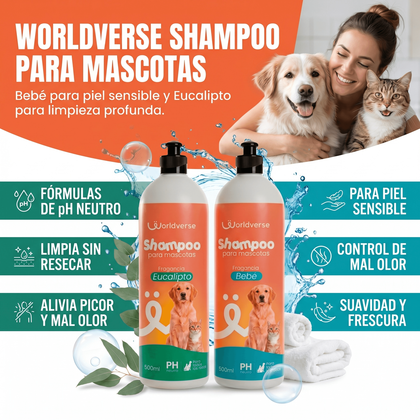 Shampoo Mascotas Worldverse