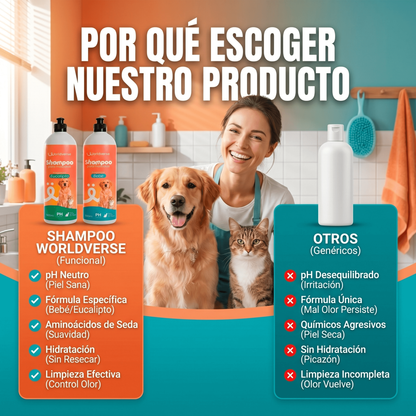 Shampoo Mascotas Worldverse