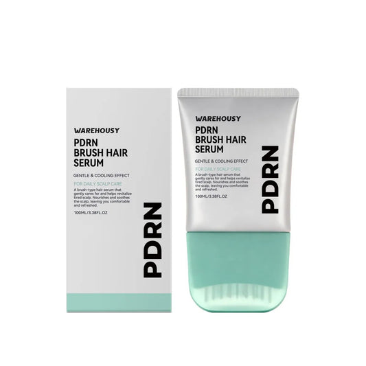 Sérum Capilar PDRN WAREHOUSY: caja y tubo con cepillo aplicador