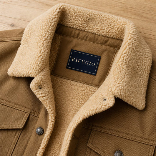 Cuello de sherpa y etiqueta Rifugio