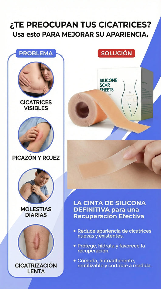 Parches restauradores para cicatrices, arrugas y estrías.