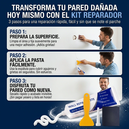 wall repair paste - Kit de reparación de paneles de yeso de 250G para parches de pared