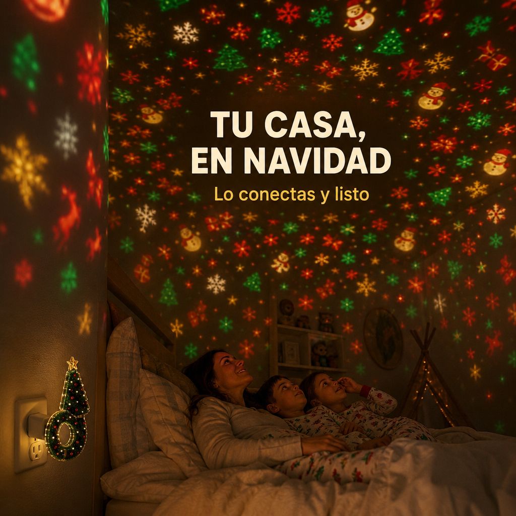 Arbolito proyector: tu casa en Navidad
