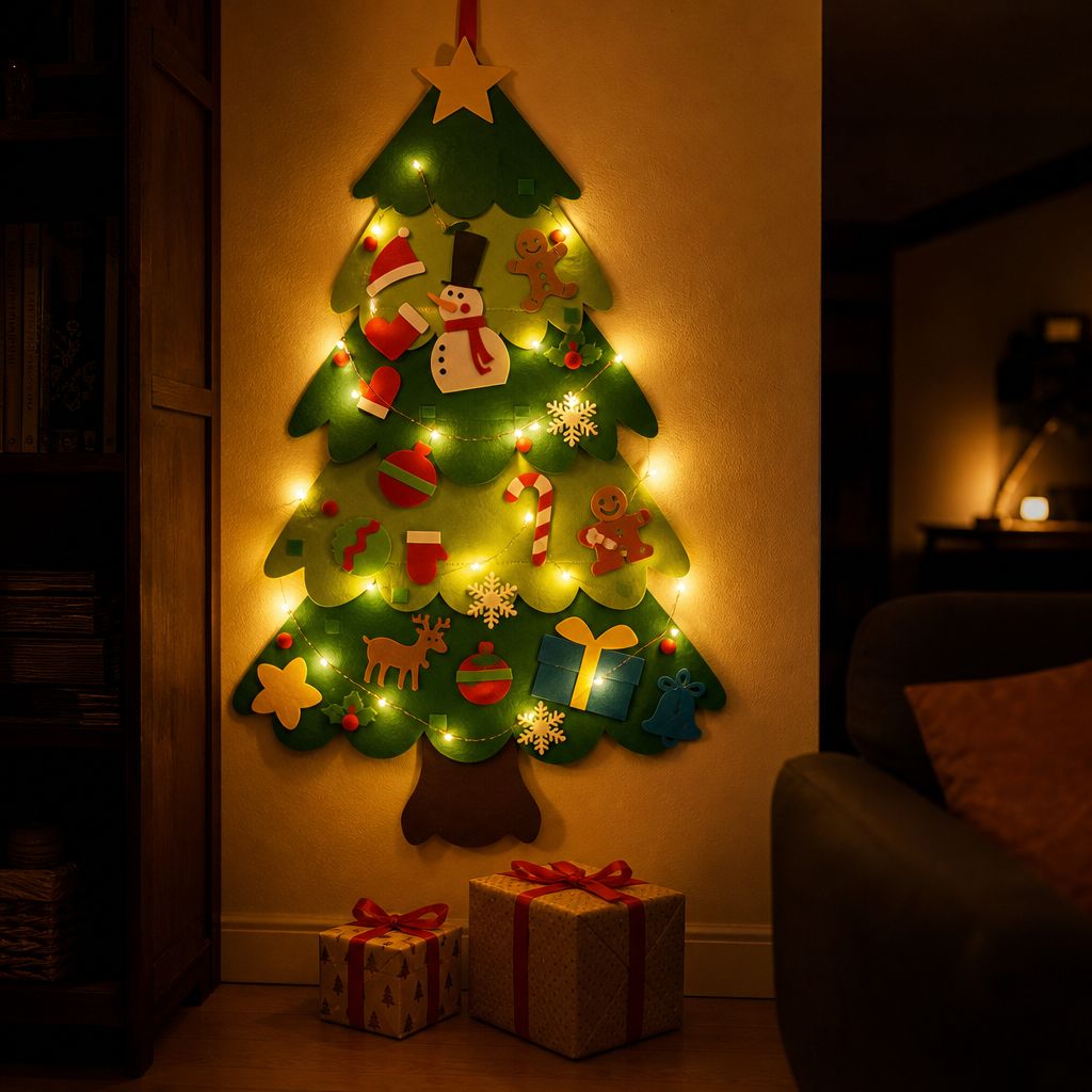 Felt tree with gifts