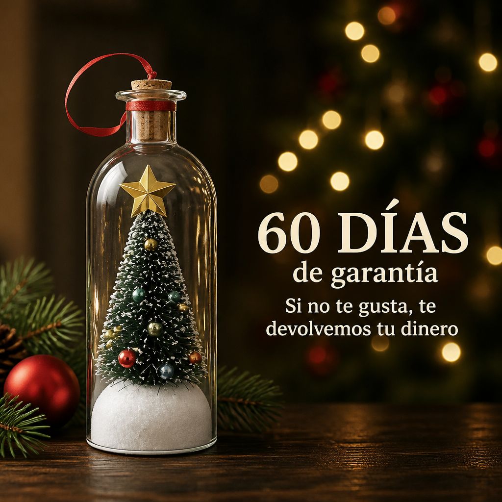 Arbolito en botella con garantía de 60 días