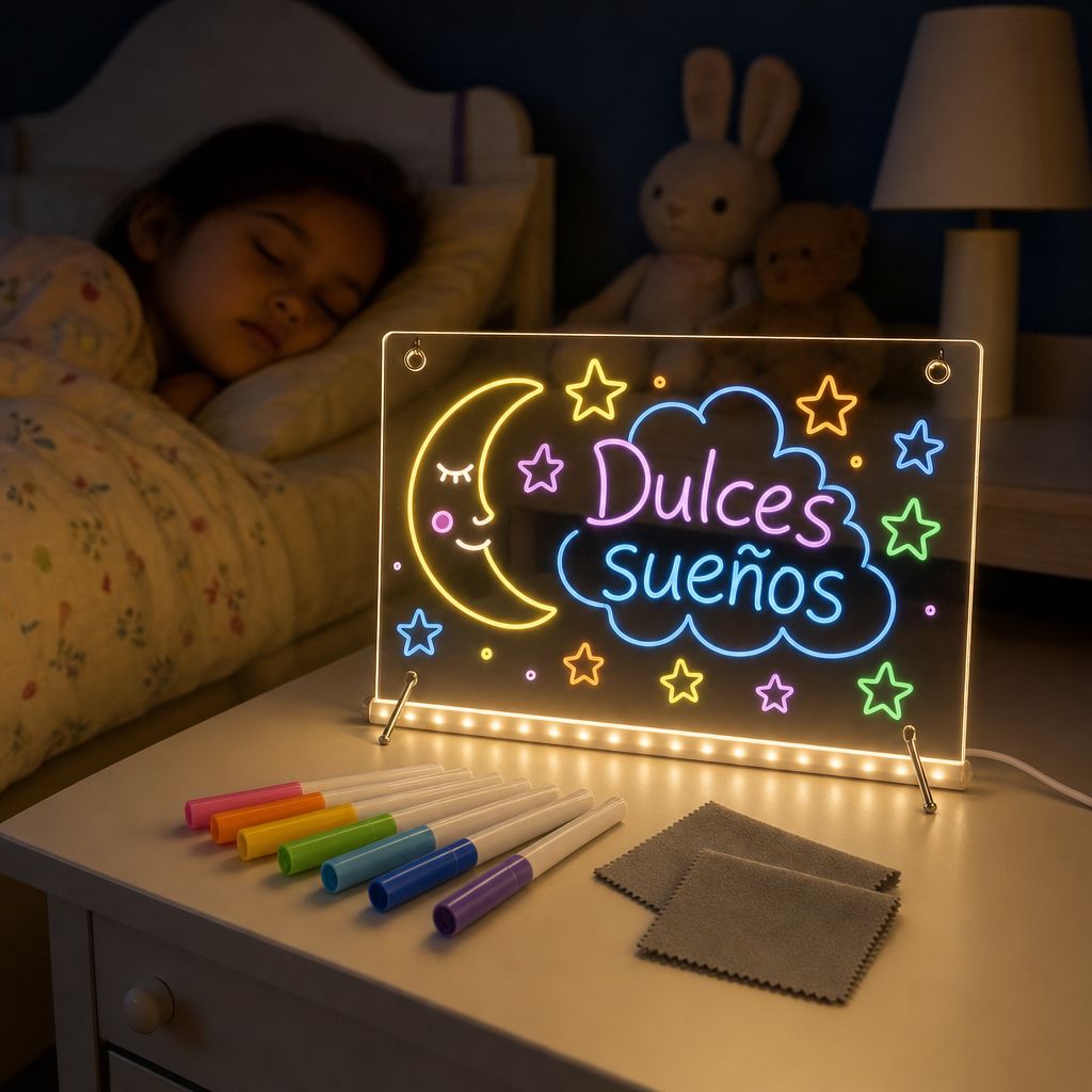LUMA de pie como luz de noche en el cuarto de un niño