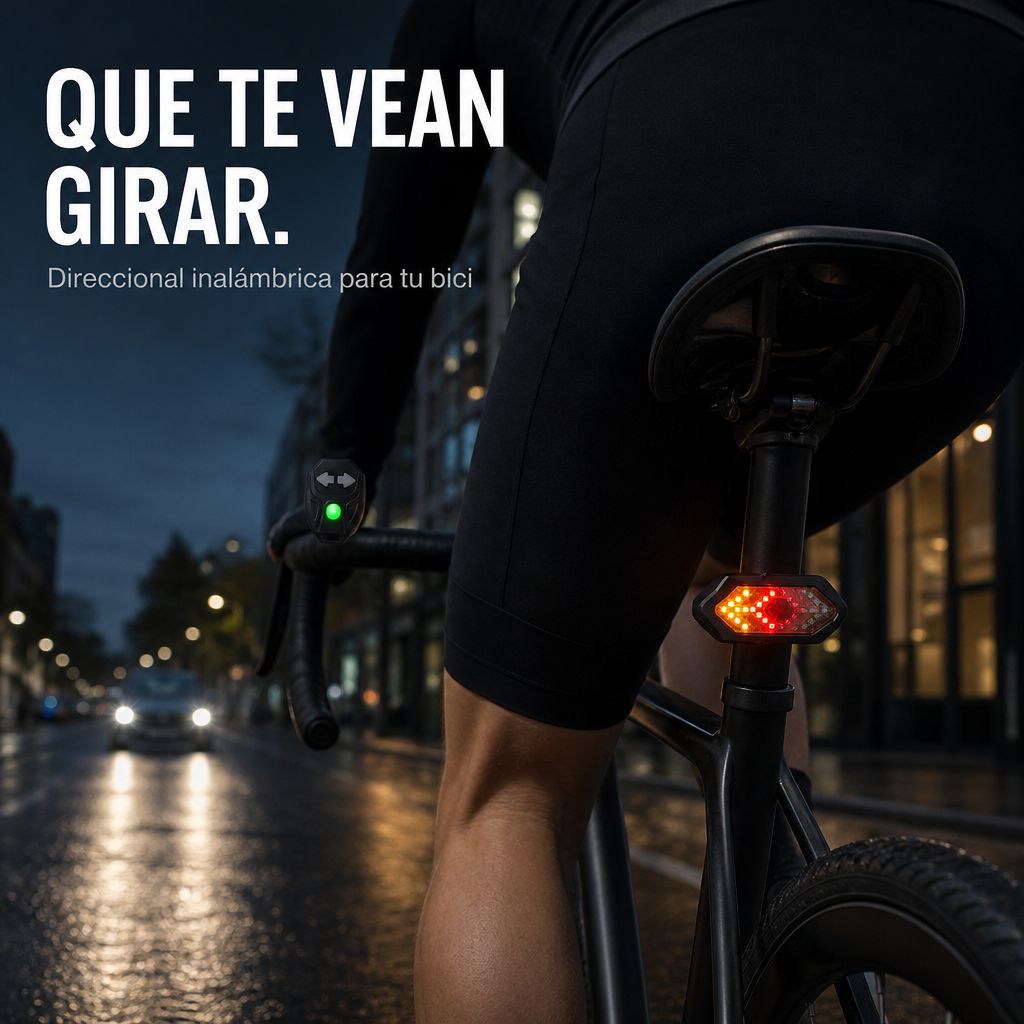 Pulso, direccional inalámbrica para bicicleta